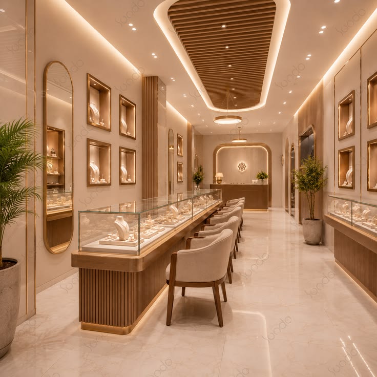 Interior of USRAA Jewellery Shop in Elgin Road Kolkata